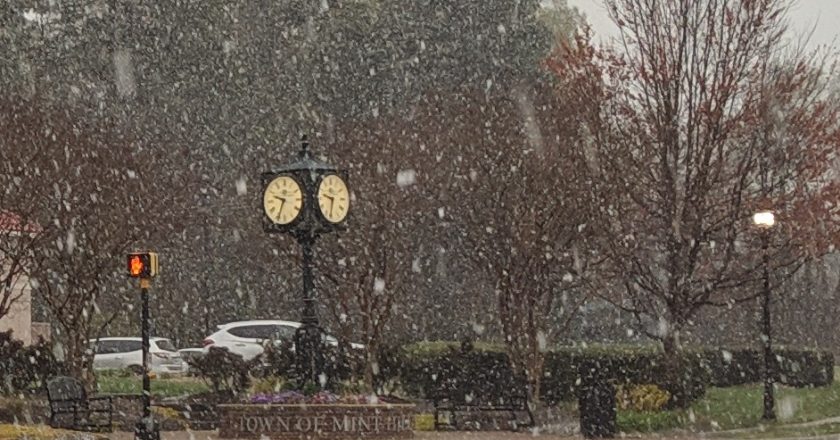 April Snowfall in Mint Hill